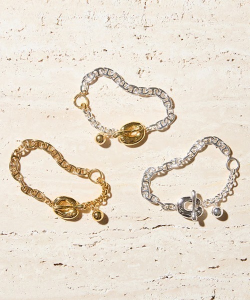 Soierie(ソワリー)の「オーナメント ブレスレット / Ornaments bracelet(ブレスレット・レディース・シルバー×ゴールド/シルバー/ゴールド・FREE)」の3枚目の写真
