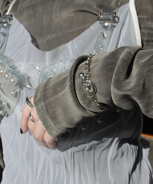 Soierie(ソワリー)の「オーナメント ブレスレット / Ornaments bracelet(ブレスレット・レディース・シルバー×ゴールド/シルバー/ゴールド・FREE)」の5枚目の写真