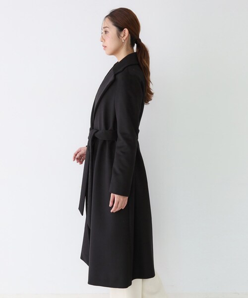 COUP DE CHANCE（クードシャンス）の「【カシミヤ100％／日本製】ロングガウンコート（チェスターコート・レディース・ブラック/ベージュ系その他2・38）」の22枚目の写真