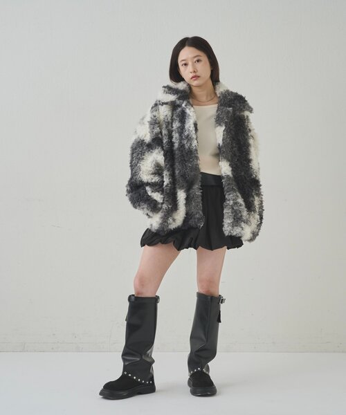 WHO'S WHO gallery（フーズフーギャラリー）の「プードルファージャケット（その他アウター・レディース・ブラック/ブラウン・FREE）」の21枚目の写真