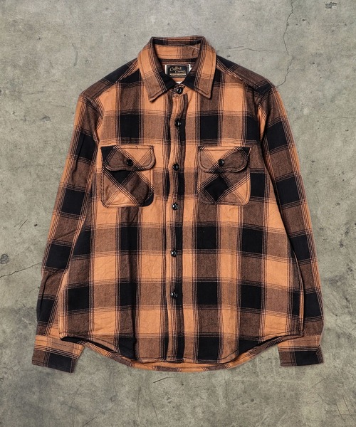 Coffee & Cigarettes(コーヒーアンドシガレッツ)の「10B9 Heavy Flannel One Wash Work Shirt(シャツ/ブラウス・メンズ・グレー系/ブラウン系/ブラック系・XL/M/L)」の12枚目の写真