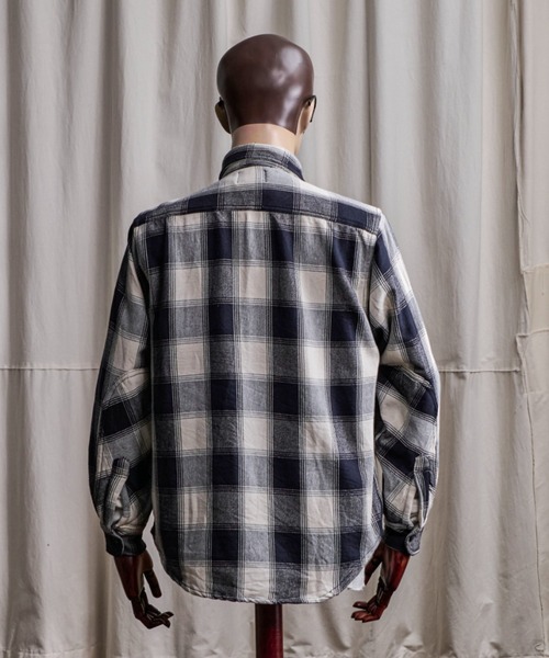 Coffee & Cigarettes(コーヒーアンドシガレッツ)の「10B9 Heavy Flannel One Wash Work Shirt(シャツ/ブラウス・メンズ・グレー系/ブラウン系/ブラック系・XL/M/L)」の5枚目の写真