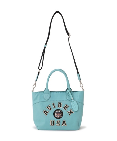 VARSITY LEATHER MINI TOTE BAG/バーシティー レザー ミニ トート