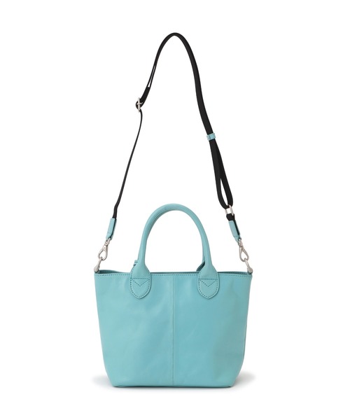 AVIREX(アヴィレックス)の「VARSITY LEATHER MINI TOTE BAG/バーシティー レザー ミニ トートバッグ(トートバッグ・レディース・ターコイズブルー/ブラック・F)」の10枚目の写真