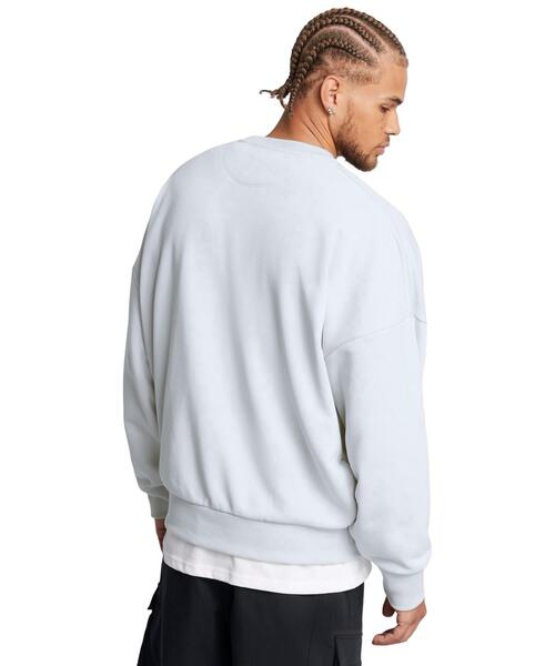 UNDER ARMOUR(アンダーアーマー)の「UAアイコン ヘビーウェイト テリー オーバーサイズ クルー(ライフスタイル/メンズ)(スウェット・メンズ・オフホワイト・3XL/L/S/M/XL/2XL)」の4枚目の写真