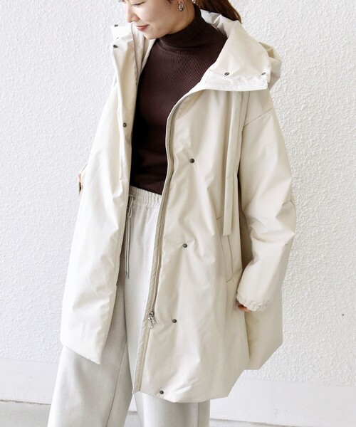 セール】SHIPS any:〈多機能〉中綿 2WAY フーディー テントライン