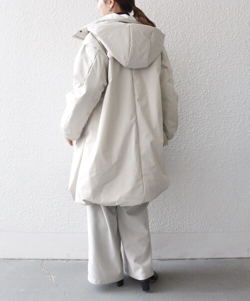 セール】SHIPS any:〈多機能〉中綿 2WAY フーディー テントライン