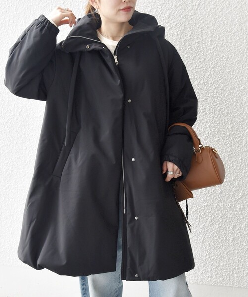 セール】SHIPS any:〈多機能〉中綿 2WAY フーディー テントライン