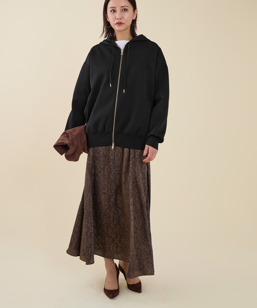 marmors（マルモア）の「【marmors】water repellent knit parka〈セットアップ対応〉（パーカー・レディース・ダークグレー/ブラウン/ブラック・36）」の6枚目の写真