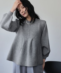 美品 ENFOLD ボリュームスリーブニットプルオーバー セール】【累計販売枚数2万枚突破！】12G ボトルネックボリューム