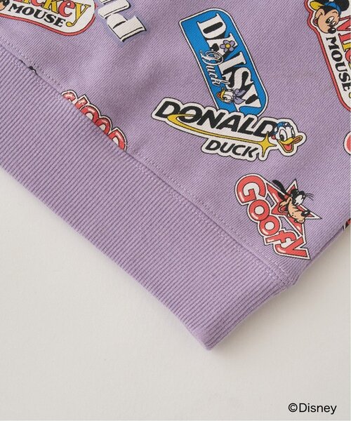 b・ROOM（ビールーム）の「【Disney】【毛玉バイバイ裏毛】ミッキー＆フレンズ/総柄スウェット（スウェット・キッズ・トップグレー/ラベンダー/オートミール・150cm/120cm/130cm/140cm/100cm/110cm）」の10枚目の写真