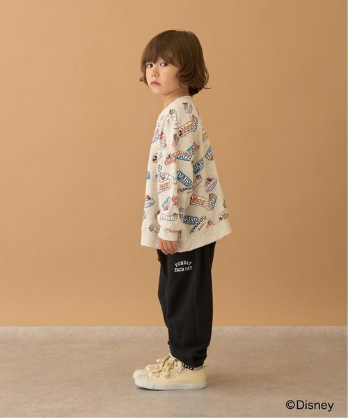b・ROOM（ビールーム）の「【Disney】【毛玉バイバイ裏毛】ミッキー＆フレンズ/総柄スウェット（スウェット・キッズ・トップグレー/ラベンダー/オートミール・150cm/120cm/130cm/140cm/100cm/110cm）」の18枚目の写真
