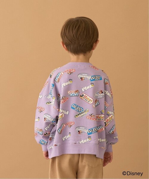 b・ROOM（ビールーム）の「【Disney】【毛玉バイバイ裏毛】ミッキー＆フレンズ/総柄スウェット（スウェット・キッズ・トップグレー/ラベンダー/オートミール・150cm/120cm/130cm/140cm/100cm/110cm）」の20枚目の写真