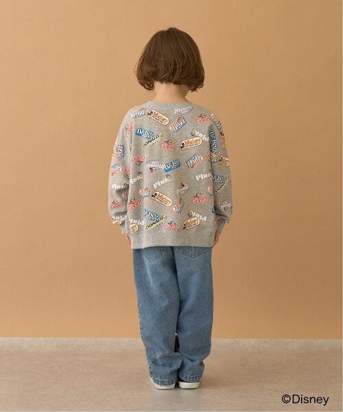 b・ROOM（ビールーム）の「【Disney】【毛玉バイバイ裏毛】ミッキー＆フレンズ/総柄スウェット（スウェット・キッズ・トップグレー/ラベンダー/オートミール・150cm/120cm/130cm/140cm/100cm/110cm）」の22枚目の写真