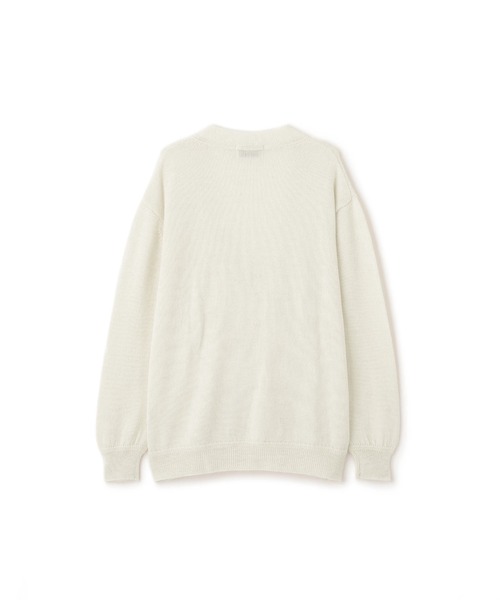 MARGARET HOWELL（マーガレットハウエル）の「ALPACA WOOL KNITWEAR（カーディガン/ボレロ・レディース・アイボリー/ブラック・FREE）」の5枚目の写真