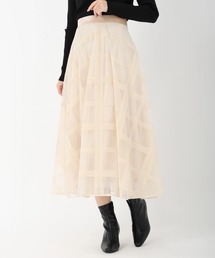 美品☆ストロベリーフィールズ　クラシカルエトレ　ペプラムベルト付きタイトスカート STRAWBERRY-FIELDS（ストロベリーフィールズ）の「クラシカルエトレ