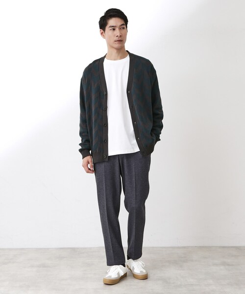 THE SHOP TK (ザ ショップ ティーケー )の「ヘリンボンニットカーディガン(カーディガン/ボレロ・メンズ・チャコールグレー/ブルーグリーン/ボルドー・02/03/04)」の6枚目の写真
