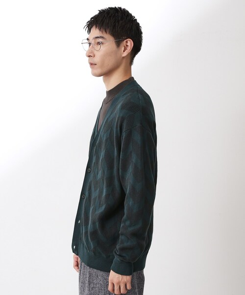 THE SHOP TK (ザ ショップ ティーケー )の「ヘリンボンニットカーディガン(カーディガン/ボレロ・メンズ・チャコールグレー/ブルーグリーン/ボルドー・02/03/04)」の12枚目の写真