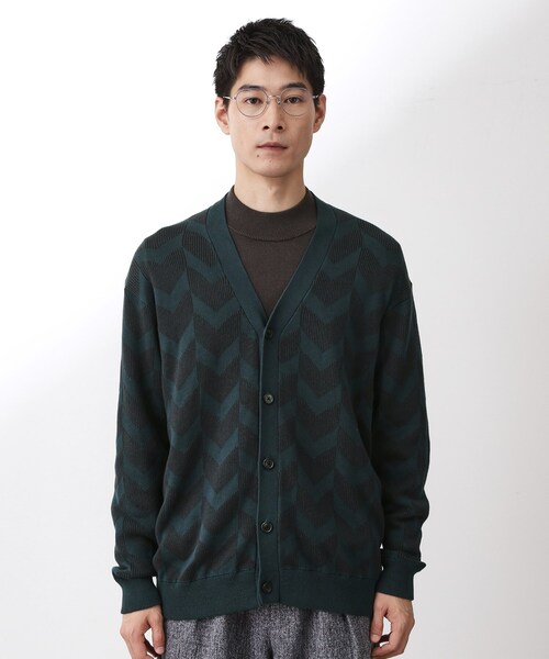 THE SHOP TK (ザ ショップ ティーケー )の「ヘリンボンニットカーディガン(カーディガン/ボレロ・メンズ・チャコールグレー/ブルーグリーン/ボルドー・02/03/04)」の16枚目の写真