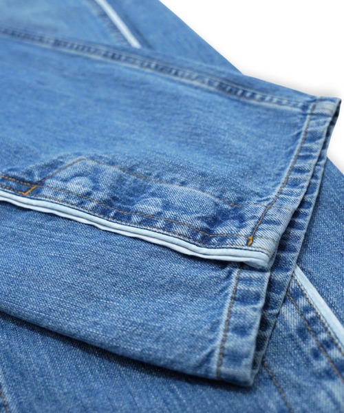 ANTHEM A(アンセムエー)の「【ANTHEM A】 TWIST LINE WASHED STRAIGHT DENIM(デニムパンツ・メンズ・インディゴブルー・1)」の5枚目の写真
