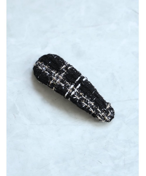 Edit Sheen（エディットシーン）の「ツイードデザインヘアピン（ヘアゴム・レディース・ホワイト/ホワイト系その他/ブラック・FREE）」の7枚目の写真