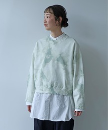yuni（ユニ　）の「●highcount コットン裏毛 ムラ染め short プルオーバー（スウェット・レディース）」