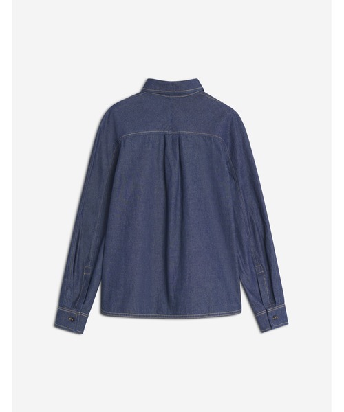 Maison Kitsune（メゾンキツネ）の「DESIGNED BACK FITTED SHIRT（シャツ/ブラウス・レディース・インディゴブルー・34/36/38/40）」の2枚目の写真