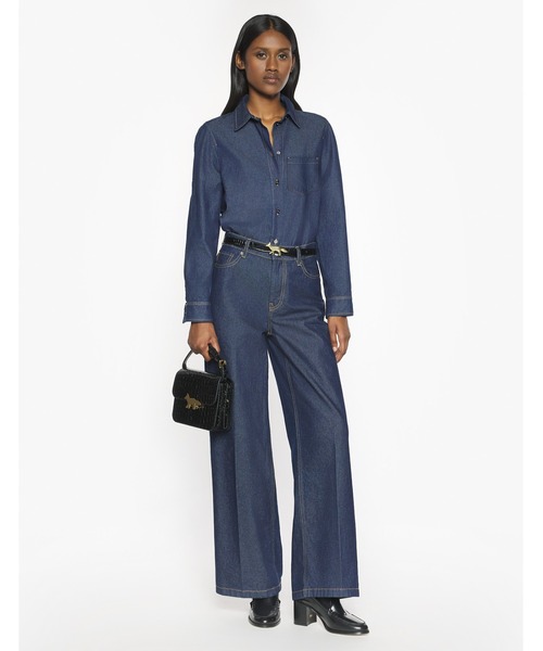 Maison Kitsune（メゾンキツネ）の「DESIGNED BACK FITTED SHIRT（シャツ/ブラウス・レディース・インディゴブルー・34/36/38/40）」の3枚目の写真