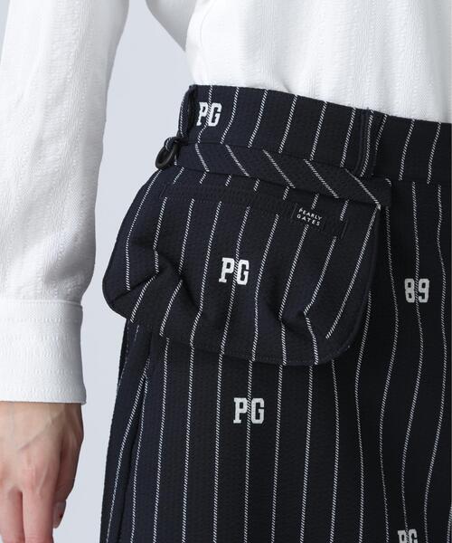 PEARLY GATES】Peストレッチサッカースカート ＜ベースボールロゴ柄