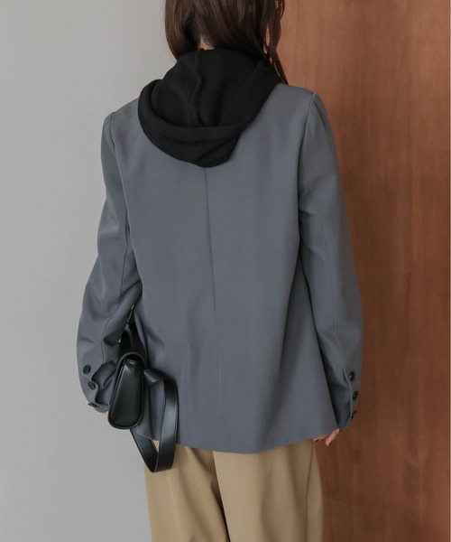 SUGAR BISKET（シュガービスケット）の「ダブル テーラードジャケット（テーラードジャケット・レディース・ブラック/グレー/ベージュ・フリー）」の10枚目の写真