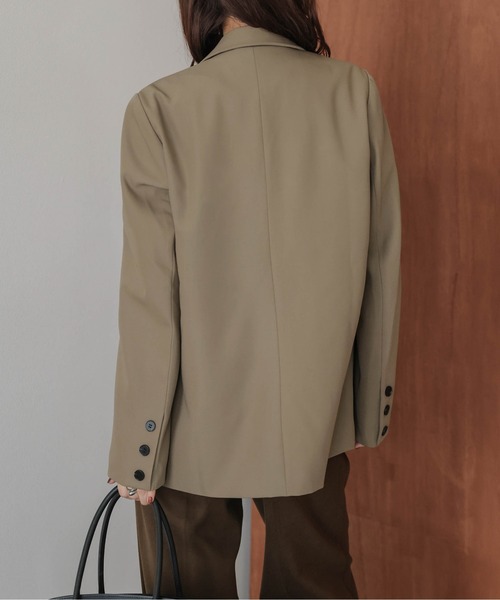 SUGAR BISKET（シュガービスケット）の「ダブル テーラードジャケット（テーラードジャケット・レディース・ブラック/グレー/ベージュ・フリー）」の14枚目の写真