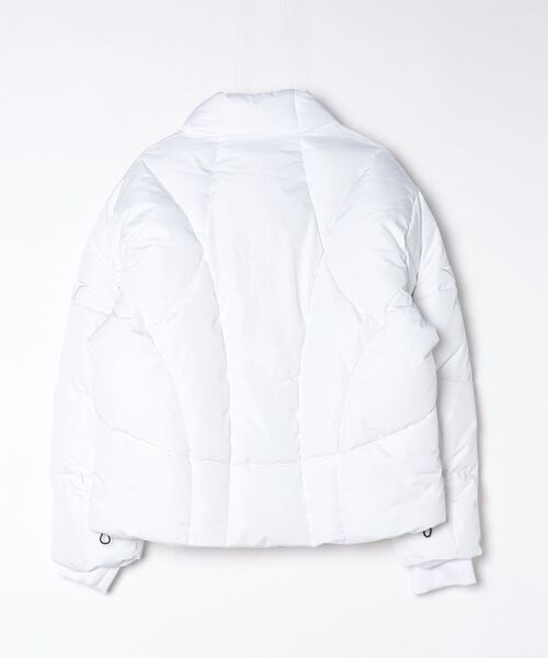 JOHN'S CLOSET（ジョンズクローゼット）の「【13】トライバルPuワッペン ショートパファージャケット（ダウンジャケット/コート・メンズ・ホワイト/ブラック・MEDIUM/LARGE/X-LARGE）」の4枚目の写真