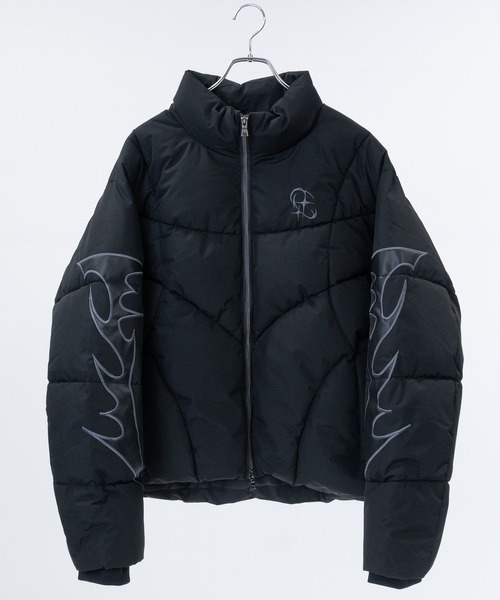 JOHN'S CLOSET（ジョンズクローゼット）の「【13】トライバルPuワッペン ショートパファージャケット（ダウンジャケット/コート・メンズ・ホワイト/ブラック・MEDIUM/LARGE/X-LARGE）」の20枚目の写真