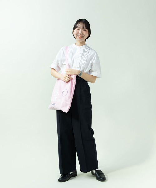 PAR ICI（パーリッシィ）の「綿麻ギャバ ストレートパンツ(セットアップ対応)（その他パンツ・レディース・ネイビー/ベージュ・FREE）」の9枚目の写真