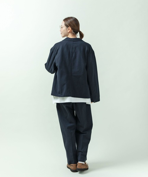 PAR ICI（パーリッシィ）の「綿麻ギャバ ストレートパンツ(セットアップ対応)（その他パンツ・レディース・ネイビー/ベージュ・FREE）」の15枚目の写真