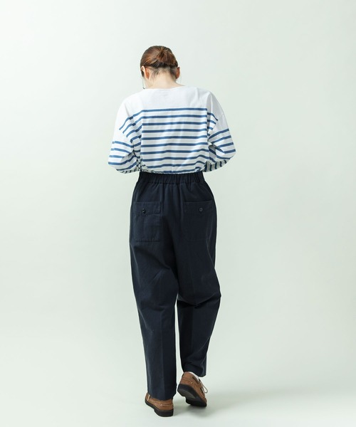 PAR ICI（パーリッシィ）の「綿麻ギャバ ストレートパンツ(セットアップ対応)（その他パンツ・レディース・ネイビー/ベージュ・FREE）」の21枚目の写真