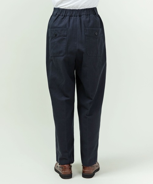 PAR ICI（パーリッシィ）の「綿麻ギャバ ストレートパンツ(セットアップ対応)（その他パンツ・レディース・ネイビー/ベージュ・FREE）」の3枚目の写真