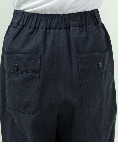 PAR ICI（パーリッシィ）の「綿麻ギャバ ストレートパンツ(セットアップ対応)（その他パンツ・レディース・ネイビー/ベージュ・FREE）」の5枚目の写真