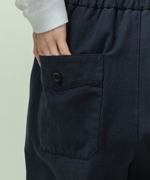 PAR ICI（パーリッシィ）の「綿麻ギャバ ストレートパンツ(セットアップ対応)（その他パンツ・レディース・ネイビー/ベージュ・FREE）」の7枚目の写真