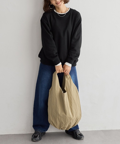 for/c(フォーシー)の「まるみフォルムトートバッグ【サスティナブル】(トートバッグ・レディース・ブラック/ベージュ・フリー)」の14枚目の写真