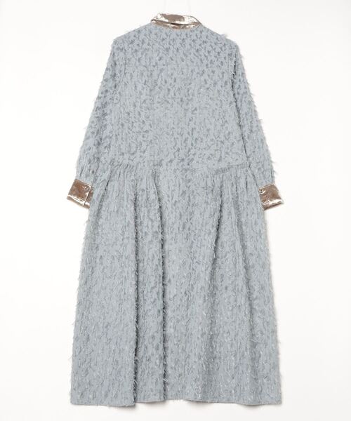 セール】フリンジジャガードナローシャツワンピース（ワンピース