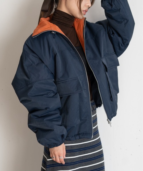 セール】ダブルジップ 中綿ジャケット（ダウンジャケット/コート