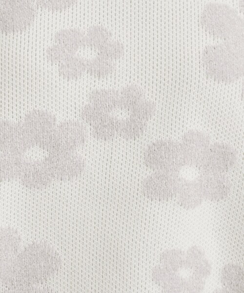 Cutie Blonde（キューティーブロンド）の「【S-LL】レトロ感漂う デイジー柄 総柄ニット（ニット/セーター・レディース・ライトグレー系/ダークブラウン系/チャコールグレー/ピンク系6・01/02/03/04）」の20枚目の写真