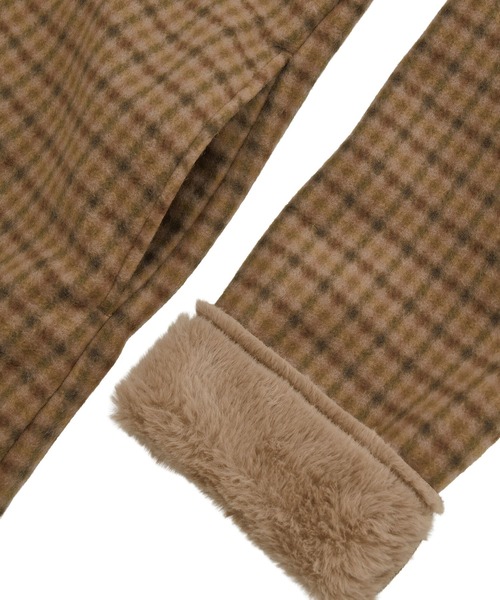 Green　Parks（グリーンパークス）の「フーディガウンコート（その他アウター・レディース・モカ/イエロー/チェック/ライトグレー・FREE）」の7枚目の写真