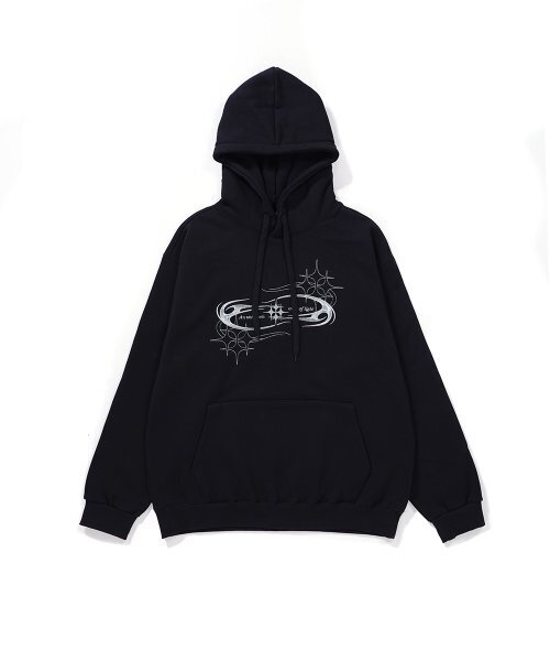 GAKKAI UNIONS(ガッカイユニオンズ)の「エリア刺繍フードティーシルバーブラック(パーカー・レディース・その他・MEDIUM/LARGE)」の2枚目の写真