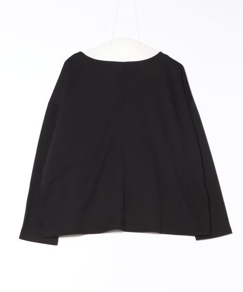 GOLDJAPAN（ゴールドジャパン）の「深キーネックワイドプルオーバー【大きいサイズ対応】（Tシャツ/カットソー・レディース・ブラック/チャコール・LL/3L/4L/5L）」の21枚目の写真