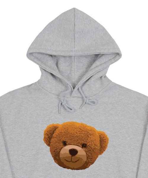 GRAVER（グレーバー）の「[ユニセックス]ビッグ OF ベア フードパーカー_グレー（パーカー・レディース・グレー・SMALL/MEDIUM/LARGE）」の3枚目の写真