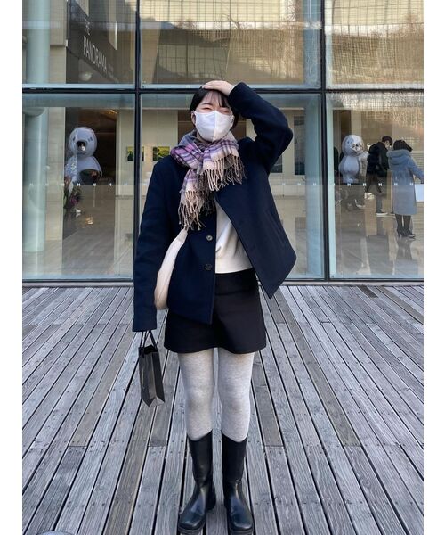 MUSINSA STANDARD WOMAN(ムシンサスタンダードウーマン)の「レディース特大ブレザー【ネイビー】(テーラードジャケット・レディース・その他・SMALL/MEDIUM/LARGE/X-LARGE/X-SMALL)」の14枚目の写真