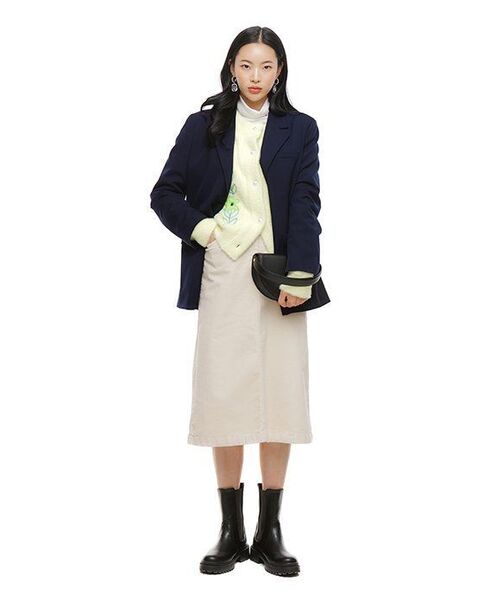 MUSINSA STANDARD WOMAN(ムシンサスタンダードウーマン)の「レディース特大ブレザー【ネイビー】(テーラードジャケット・レディース・その他・SMALL/MEDIUM/LARGE/X-LARGE/X-SMALL)」の17枚目の写真