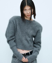 THINGS THAT MATTER（シングス ザット マター）の「2WAY CROPPED FOX KNIT CARDIGAN   2ウェイ クロップド フォックス ニット カーディガン（ニット/セーター）」